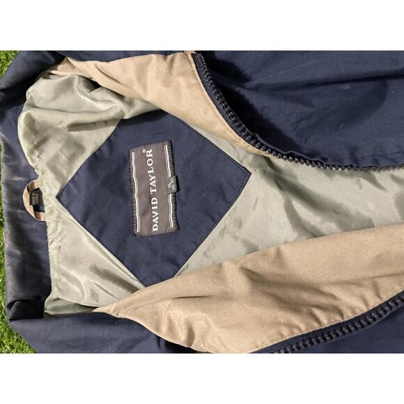 Vintage David Taylor Full Zip Jacket Navy Size XL - Picture 3 of 8